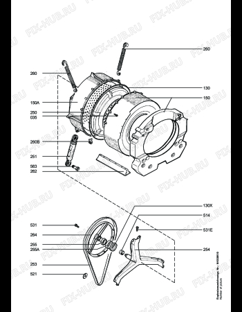 Взрыв-схема стиральной машины Aeg LAV86741 - Схема узла Functional parts 267